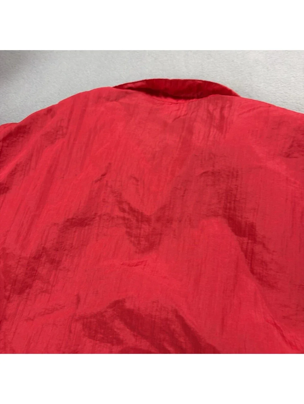 Vintage 80s Corvette Windbreaker Jacket Size Medium Red Sports Car
